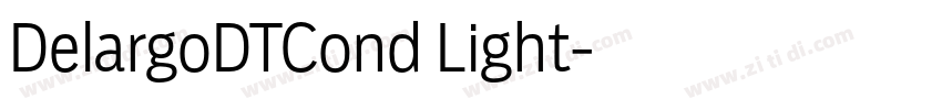 DelargoDTCond Light字体转换